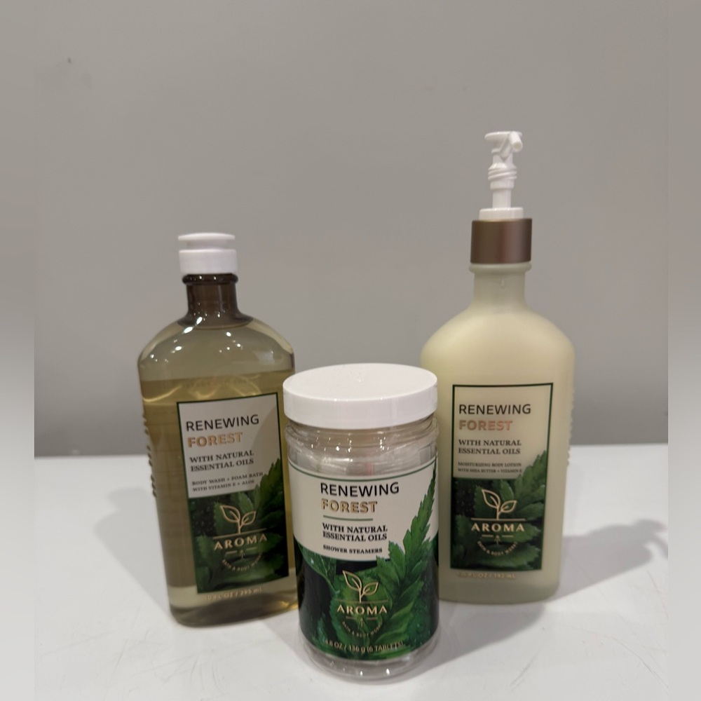 NEW Bath and Body Works Renewing Forest Aromatherapy Bundle ~